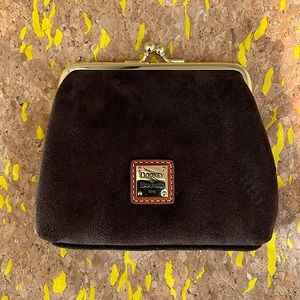 NWT Dooney & Bourne Brown Suede Purse